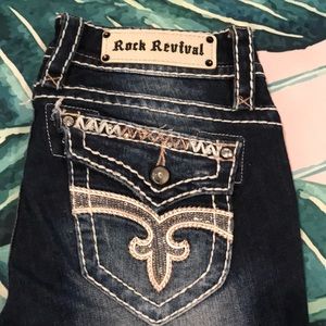 Rock Revival Sequined Bootcut Jeans